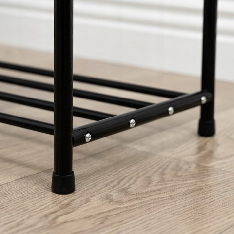 PÓŁKA NA BUTY METAL ORGANIZER SZAFKA STOJAK REGAŁ METALOWA CZARNA 1127