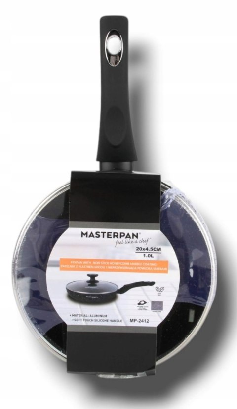 Patelnia tradycyjna Masterpan PREMIUM 20 cm granitowa