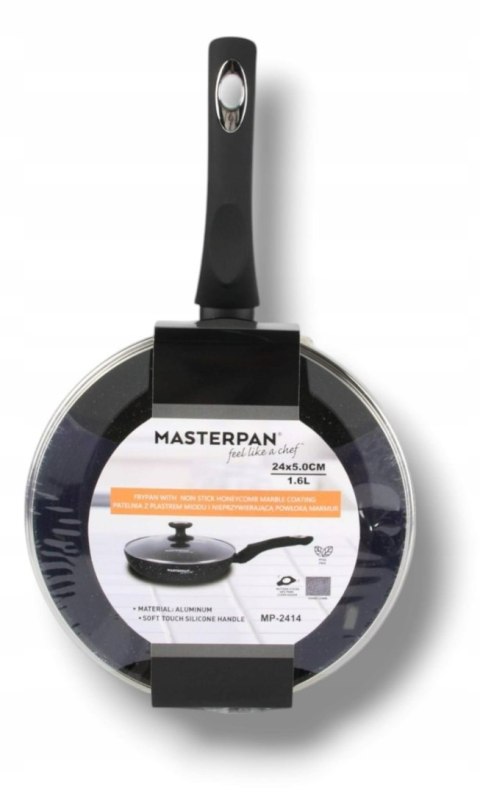 Patelnia tradycyjna Masterpan PREMIUM 24 cm granitowa