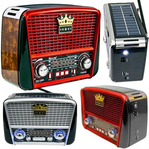 RADIO RETRO SOLARNE Z USB TWOJE STYLOWE I FUNKCJONALNE CENTRUM MUZYCZNE