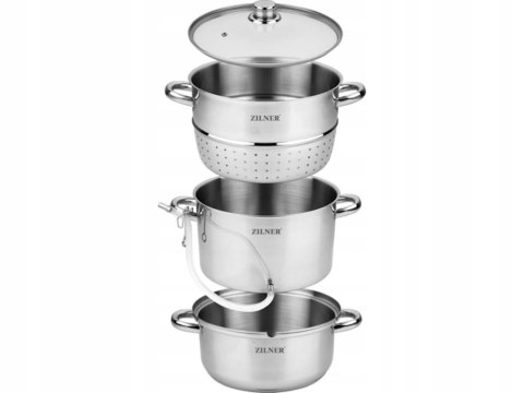 Sokownik Zilner 8 l srebrny