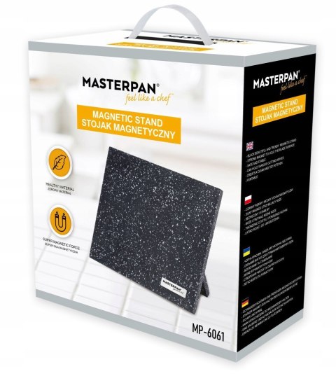 Stojak na noże MASTERPAN 24 cm czarny