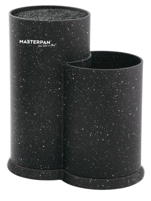 Stojak na noże Masterpan 22 cm czarny tworzywo sztuczne