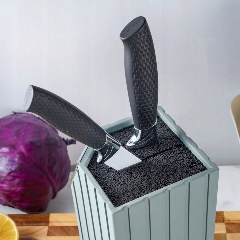 Stojak na noże Masterpan 22 cm szary tworzywo sztuczne