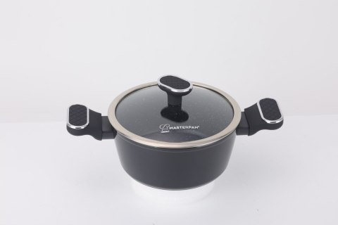 Zestaw Garnków Marmurkowych Komplet Garnki Soft Touch 8 EL. MasterPan