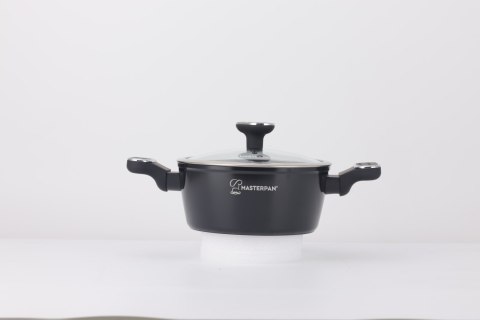Zestaw Garnków Marmurkowych Komplet Garnki Soft Touch 8 EL. MasterPan