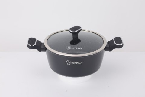 Zestaw Garnków Marmurkowych Komplet Garnki Soft Touch 8 EL. MasterPan
