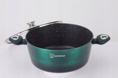 Zestaw Komplet Garnków Marmurkowych Garnki 8 EL Indukcja Gaz MASTERPAN