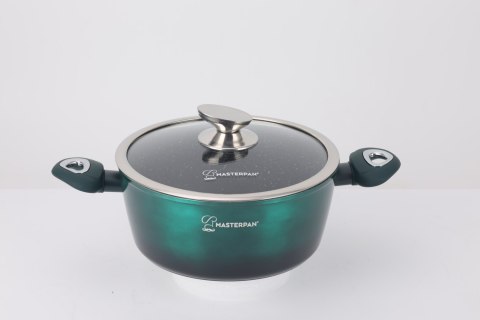 Zestaw Komplet Garnków Marmurkowych Garnki 8 EL Indukcja Gaz MASTERPAN