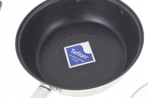 Zestaw garnków Stalowe garnki na indukcję i gaz stal nierdzewna 12 el.