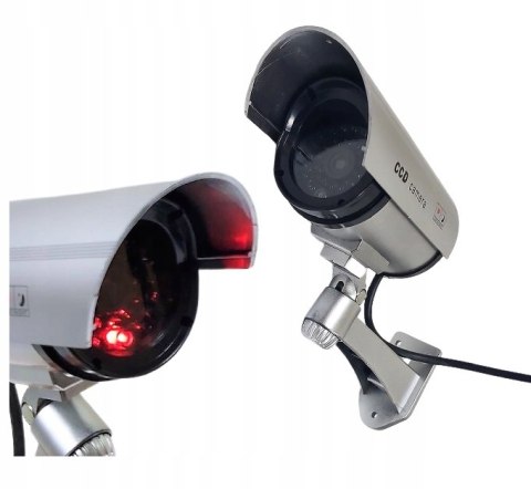 ATRAPA KAMERY KAMERA IR LED ZEWNĘTRZNA NOCNA Z DIODĄ LED WODOODPORNA