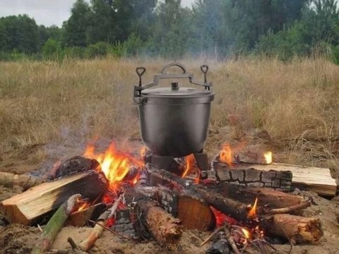 KOCIOŁEK ŻELIWNY EMALIOWANY 10L Garnek duŻy solidny