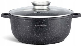 SZEROKI GARNEK AROMA KNOB MARMUREK BEZ PFOA śr 40cm. / 18,5L