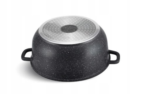 SZEROKI GARNEK AROMA KNOB MARMUREK BEZ PFOA śr 40cm. / 18,5L