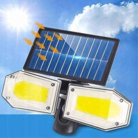 Lampa uliczna 78 W 1500 lm zasilanie solarne
