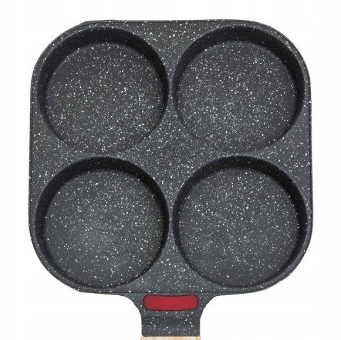 PATELNIA DO JAJEK NALEŚNIKÓW PLACKÓW PANCAKE NON-STICK 4 OTWORY
