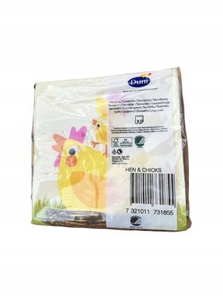 SERWETKA WIELKANOCNA DUNI 33X33CM 20 SZTUK