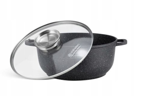 SZEROKI GARNEK AROMA KNOB MARMUREK BEZ PFOA śr 40cm. / 18,5L