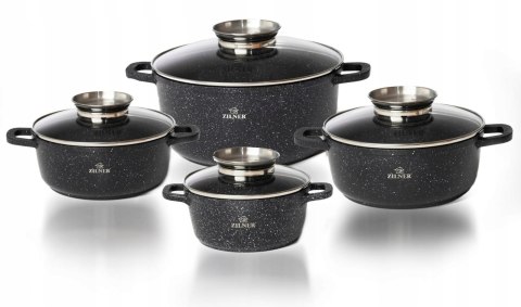 Zestaw garnków Zilner Premium aluminiowe 8 el.