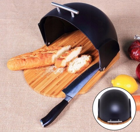 Chlebak jednoczęściowy Brunbeste Galaxy czarny tworzywo sztuczne