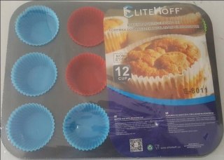 Forma do muffinek Elitehoff 27 x 35cm średnica 6cm