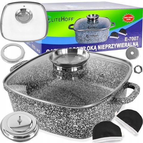 Garnek tradycyjny Elitehoff Garnki marmurkowe 2,5 l