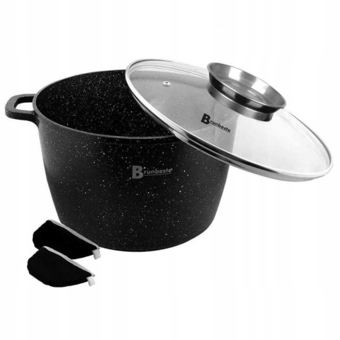 Garnek tradycyjny Garnek MARMUROWY WYSOKI 24cm / 6.2L 6,2 l