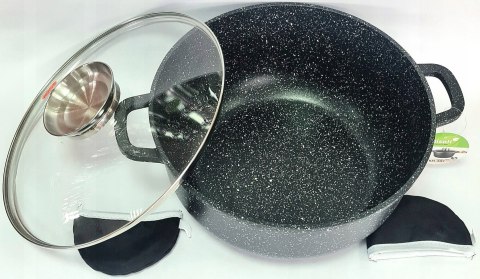 Garnek tradycyjny marmurkowy Misoli 6,8 l solidny