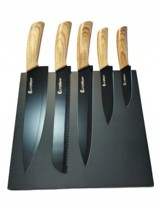 Komplet noży z listwą magnetyczną Elitehoff Ceramic Knife 5 szt.