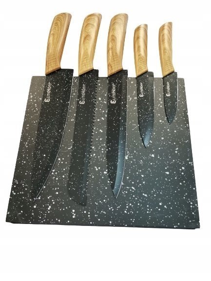 Komplet noży z listwą magnetyczną Elitehoff Ceramic Knife 5 szt.