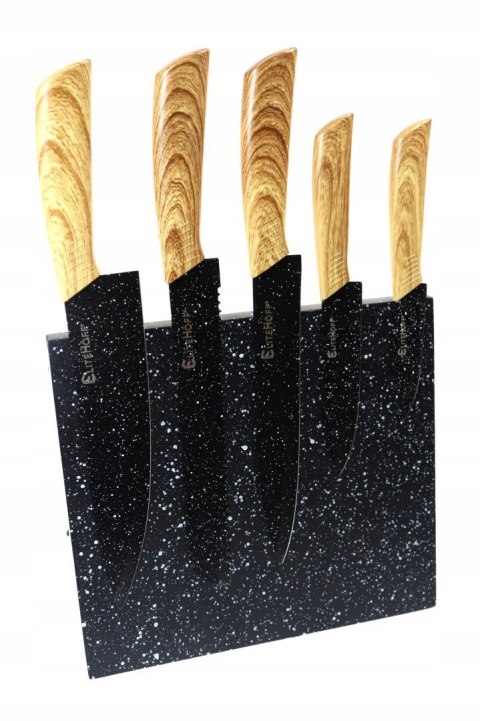 Komplet noży z listwą magnetyczną Elitehoff Ceramic Knife 5 szt.