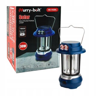 LAMPA WIELOFUNKCYJNA SOLARNA KEMPINGOWA 30W
