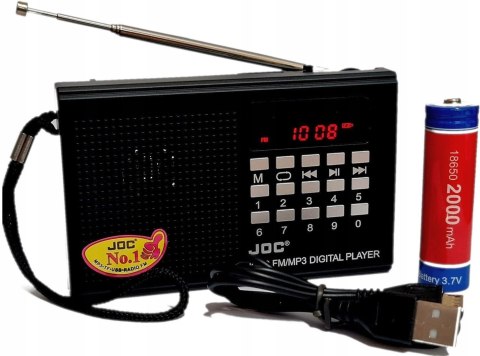 Miniradio JOC KK9 3 W czarny