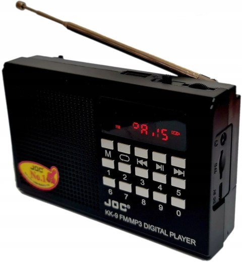 Miniradio JOC KK9 3 W czarny