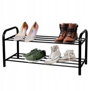 PÓŁKA NA BUTY METAL ORGANIZER SZAFKA STOJAK REGAŁ METALOWA CZARNA 1127