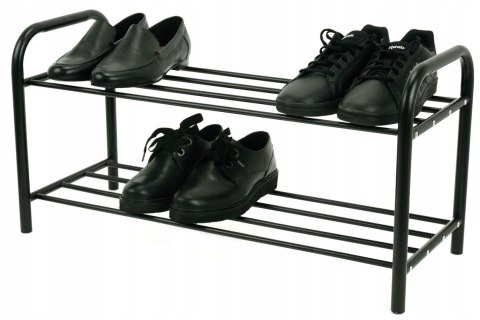 PÓŁKA NA BUTY METAL ORGANIZER SZAFKA STOJAK REGAŁ METALOWA CZARNA 1127