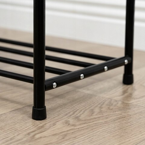 PÓŁKA NA BUTY METAL ORGANIZER SZAFKA STOJAK REGAŁ METALOWA CZARNA 1127