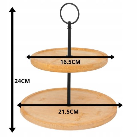 Patera Brunbeste Patera BAMBUSOWA DWUPOZIOMOWA BRUNBESTE 21,5 cm