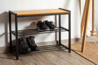 Szafka na buty Karin 61 x 47,5 x 30 cm czarny
