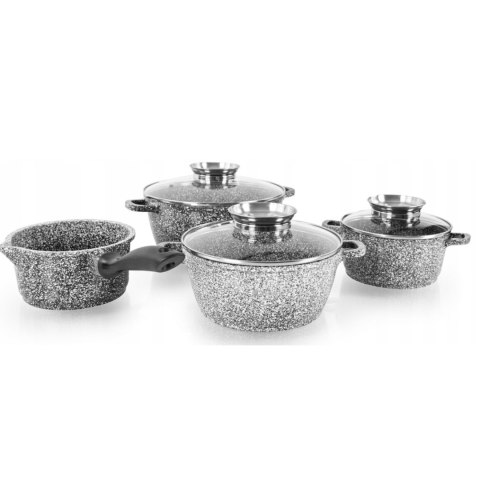 Zestaw garnków Elitehoff aluminiowe 9 el.