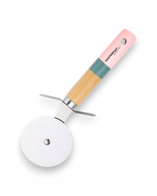 Elegancki nóż do pizzy Masterpan z drewnianą rączką, stal nierdzewna