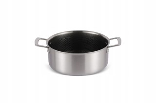 GARNEK STAL NIERDZEWNA TRI PLY 24CM GLEBOKOŚĆ 10,5CM MASTER PAN MP-2701