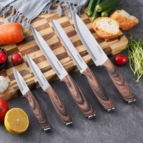 Komplet noży w pudełku Masterpan Noże w stojaku PEMIUM 5 szt.