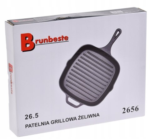 Patelnia grillowa Brunbeste 11 26 cm żeliwna