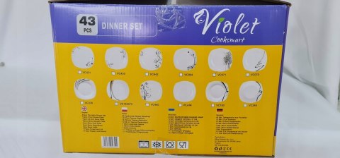Serwis obiadowy VIOLET 43 szt.