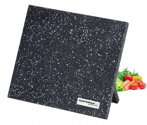 Stojak na noże MASTERPAN 24 cm czarny