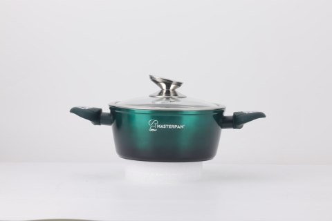 Zestaw Komplet Garnków Marmurkowych Garnki 8 EL Indukcja Gaz MASTERPAN