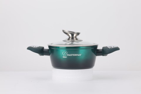 Zestaw Komplet Garnków Marmurkowych Garnki 8 EL Indukcja Gaz MASTERPAN