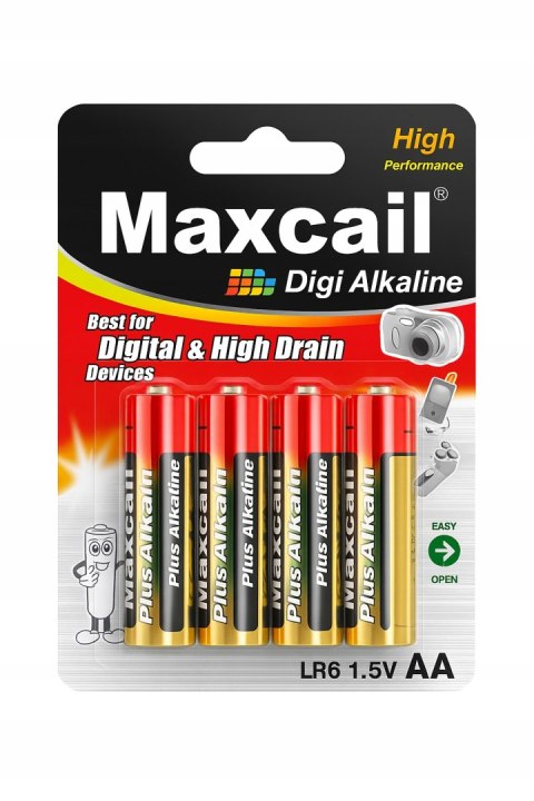 Baterie MAXCAIL AA LR6 1.5V 4 szt Długotrwałe Mocne Do Pilota Zabawek Latarki