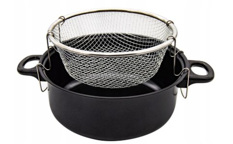 GARNEK Z KOSZYKIEM DO SMAŻENIA FRYTEK 4.0L 24cm